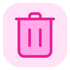 Editable vector delete trash recycle bin icon. Part of a big icon set family. Perfect for web and app interfaces, presentations, infographics, etc