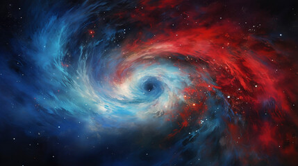 Obraz premium Eternal Cosmos Unveiled: Stellar Symphony, generative ai