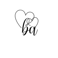 A hand-drawn signature logo design template	