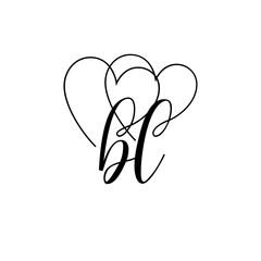 A hand-drawn signature logo design template	