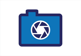 Camera Photography logo template vector icon illustration design