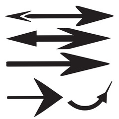 black and white arrows