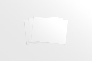 Brochure Flyer Mockup 3D Rendering