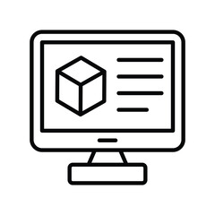 3d modeling vector design, ready to use icon isolated on white background