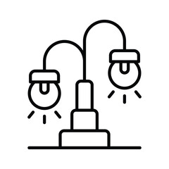 Grab this carefully designed icon of street lights in modern style