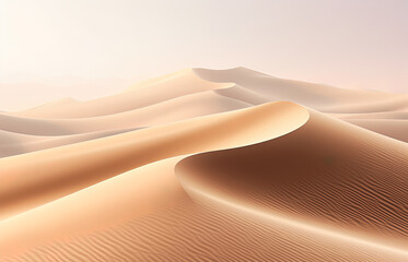 sand dunes in the desert, Peach Fuzz texture, generative AI background