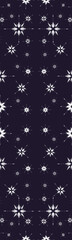 Snowflakes on a dark background, pattern