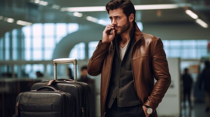 businessman talking on the phone