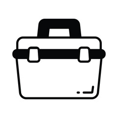 An amazing icon of tool box in trendy design style
