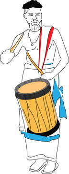 chendamelam the south indian musical instrument for religious festival 