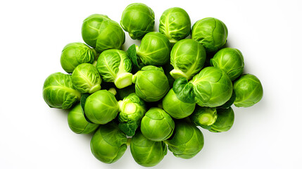 fresh Brussels vegetable on a white background