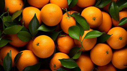 fresh orange harvest background generated by ai