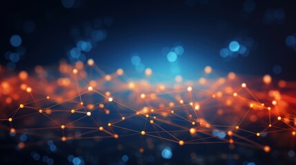 Illustrate a Dynamic IT Technology Connections in Abstract Background