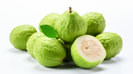 Guava on a white background