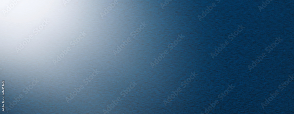 Poster blue abstract background of texture watercolor paper with rays of light