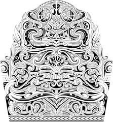 Half-sleeve tattoo design in Polynesian style