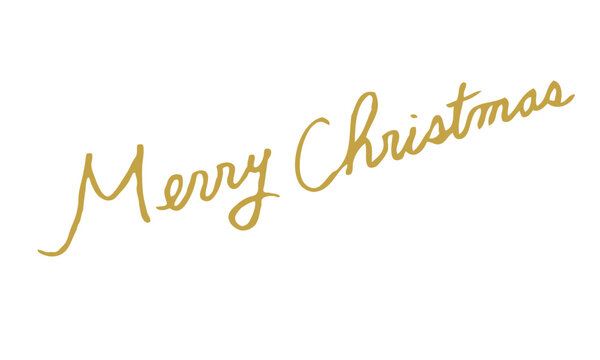 メリークリスマス 手描き　文字　筆記体　英語　Merry Christmas	