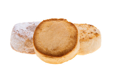 Shortbread (Polvoron) isolated