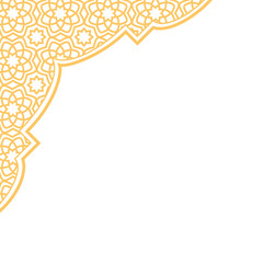 Islamic corner border