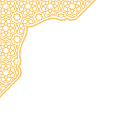 Obraz premium Islamic corner border