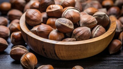 Nuts in the bowl UHD wallpaper