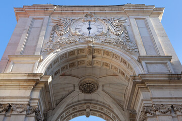 The Rua Augusta Arch (Arco da Rua Augusta), built to commemorate the city's reconstruction after...
