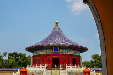 Architectural Scenery of the Qihuang Dome at the Temple of Heaven in Beijing