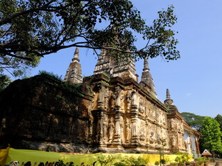 Ancient pagoda in Jedyod Royal Temple, Chiang Mai, Thailand.