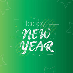 Fototapeta na wymiar Happy New Year Vector Design , Lettering text background icon logo