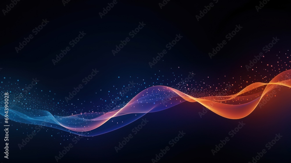 Wall mural modern technology particle abstract background