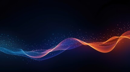 Modern Technology Particle Abstract Background