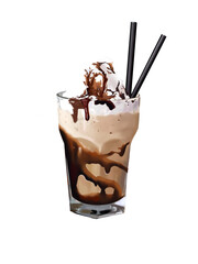 milshake illusration on transparent backgroundv