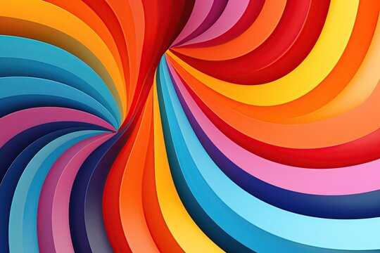 psychedelic multicolored background in 1970s groovy style. ai generated