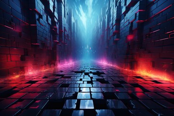 bright multicolored abstract background in the style of computer games of the 2000s. Y2k style. ai generated