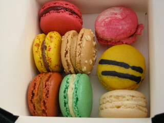 Colorful macarons from Paris.