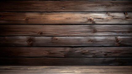 Obraz premium design of dark wood background copy space created with Generative Ai