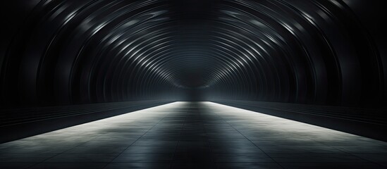 Empty urban tunnel interior. - obrazy, fototapety, plakaty
