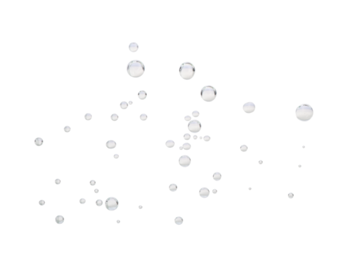 air bubbles on transparent png