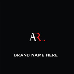 AR A R letter logo design. Initial letter AR linked circle uppercase monogram logo white color. AR logo, A R design. AR, A R