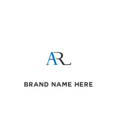 AR A R letter logo design. Initial letter AR linked circle uppercase monogram logo white color. AR logo, A R design. AR, A R