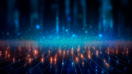 Fototapeta premium digital network of dots