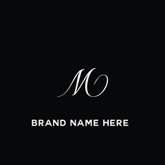 Fototapeta na wymiar M letter logo, Letter M logo, M letter icon Design With black background. Luxury M letter, monogram logo 