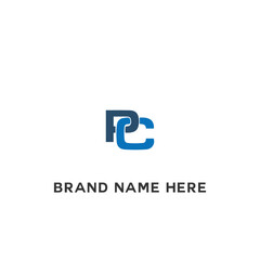 PC P C letter logo design. Initial letter PC linked circle uppercase monogram logo white color. PC logo, P C design. PC, P C