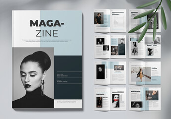 Clean & Modern Magazine Design With 20 Pages InDesign Template