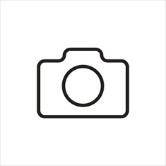 camera vector icon line template