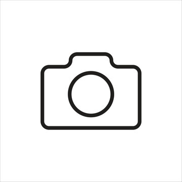 camera vector icon line template
