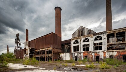 Fototapeta premium abandoned factory building