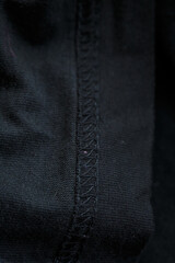 Surface of black fabric for making clothes, texture of black fabric
