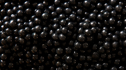 Black caviar as a background.  - obrazy, fototapety, plakaty
