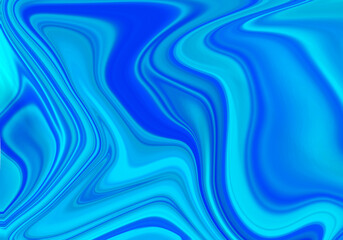 Fondo de mezcla de pintura azul con curvas.  - obrazy, fototapety, plakaty